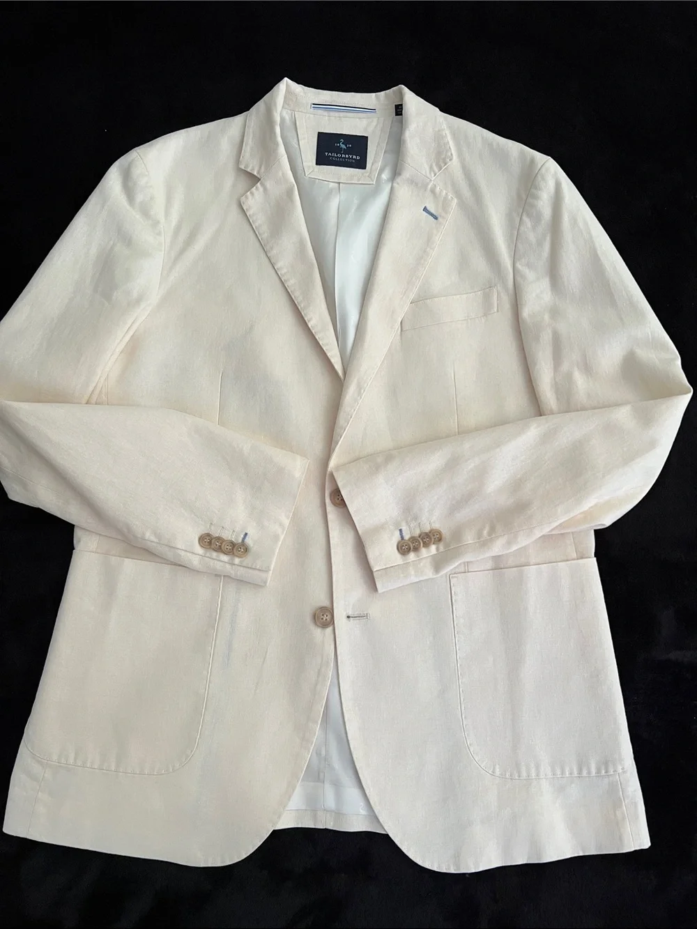 Linen & Cotton Light Cream Blazer